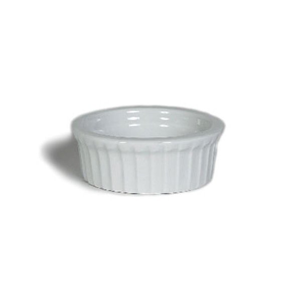 Tuxton China Ramekin Fluted 1.5 oz. - Porcelain White - 4 Dozen BPX-0162
